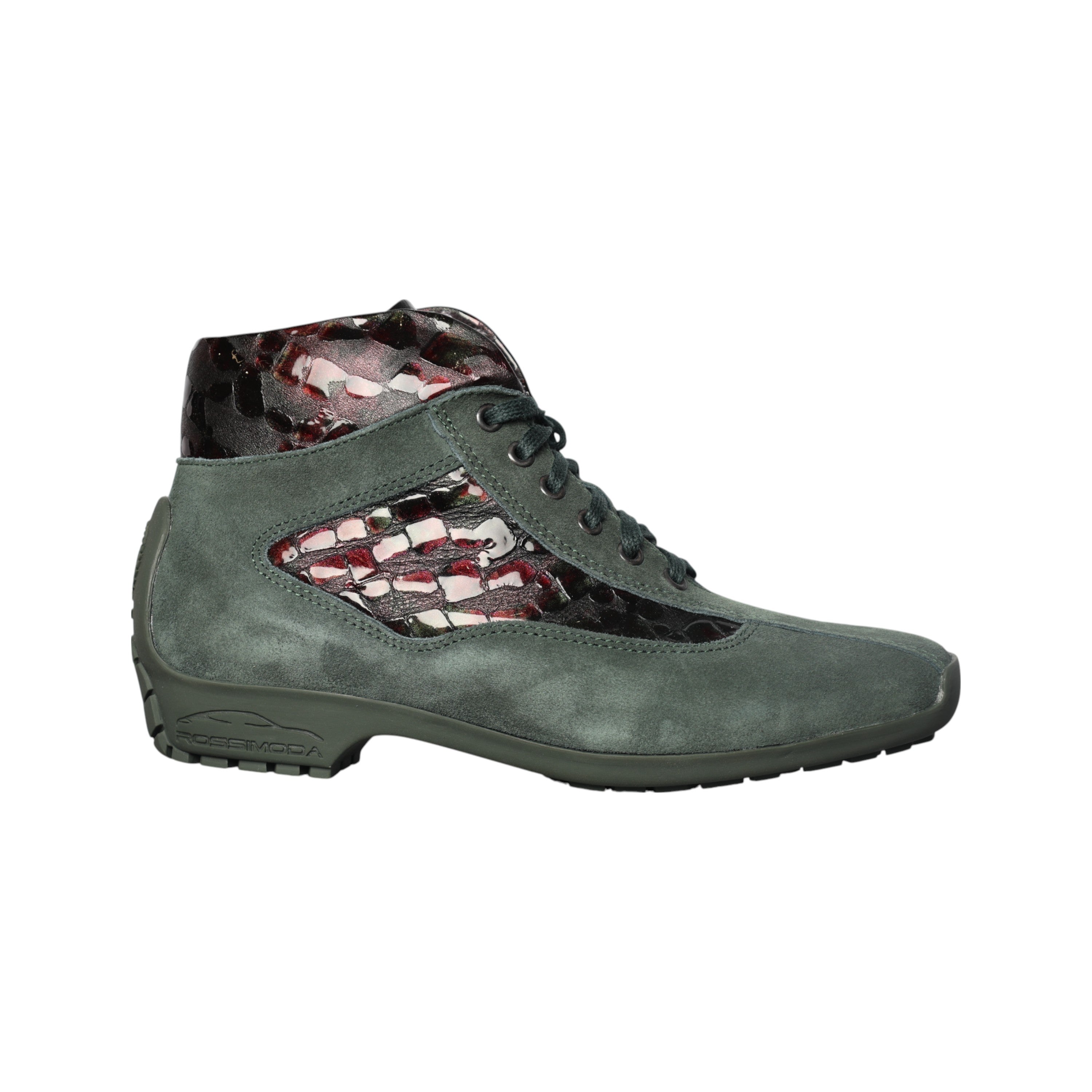 Roosimoda Boot Cayenne Suede Patent Croco